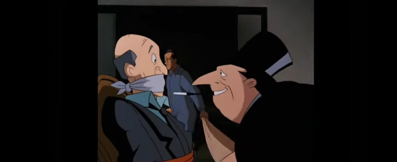 I feel like there's a "You're all tied up" pun in here somewhere, but if he won't make the effort to say it, I won't either.